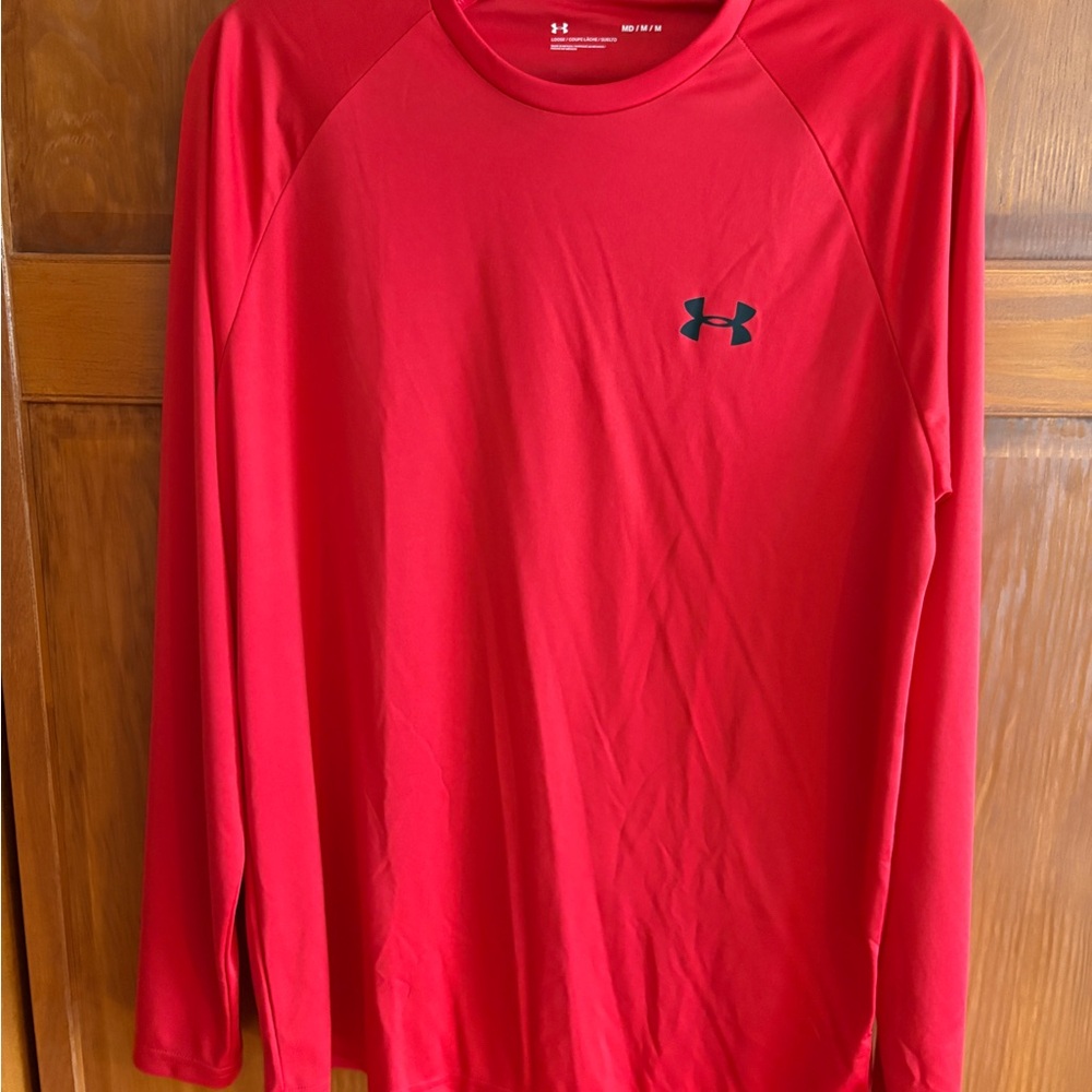 Under Armour Men's Vibrant Red Long Sleeve Tee